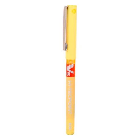 Lapiz Tinta HITECPOINT V5 Amarillo1
