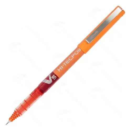 Lapiz Tinta Pura HITECPOINT V5 Naranjo1