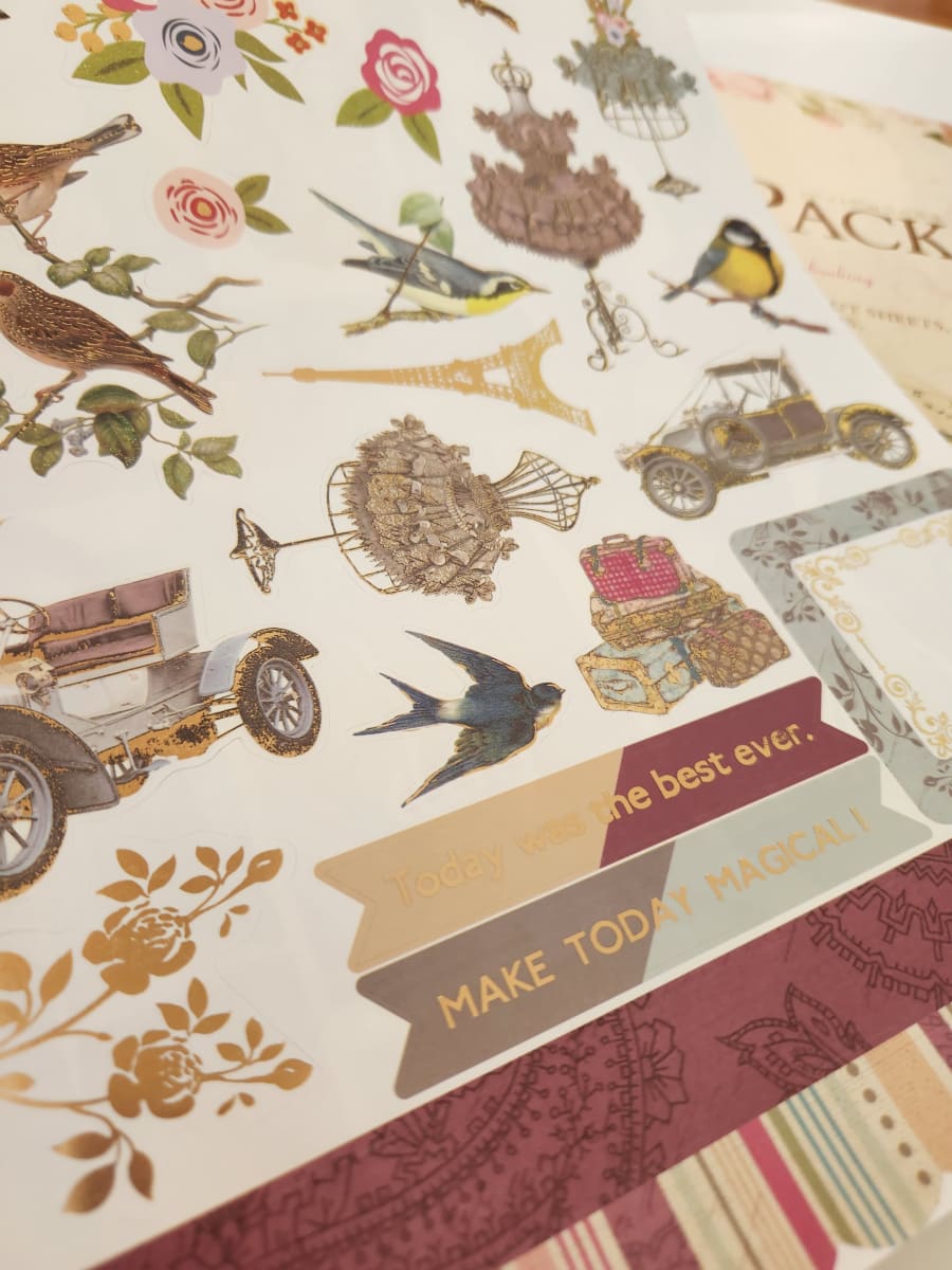 BLOCK DE SCRAPBOOK KIT 30.5X30.5CM 27 HOJAS BIRD13