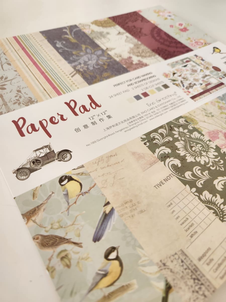 BLOCK DE SCRAPBOOK KIT 30.5X30.5CM 27 HOJAS BIRD1