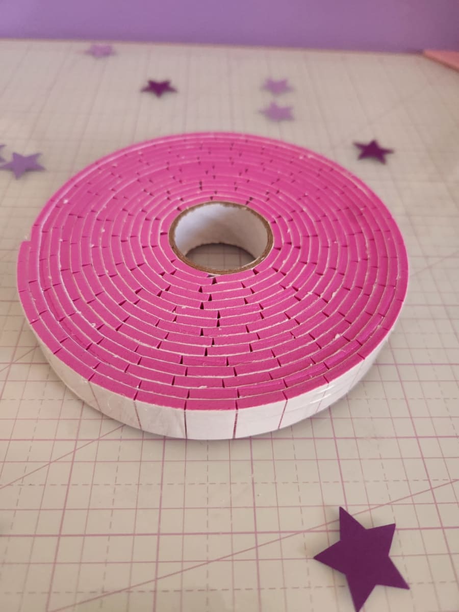 Cinta de Montaje Prepicada Colores  3mm 3,4mtrs4