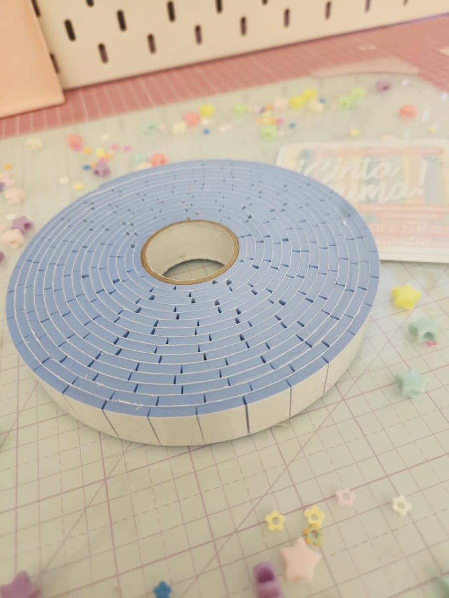 Cinta de Montaje Prepicada Colores  3mm 3,4mtrs7
