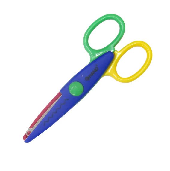 Tijera Hand zigzag Multicolor 13cm1