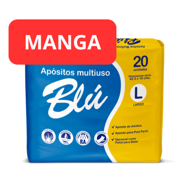 Manga 14 Apósito Incontinencia Blu L Total 280u1