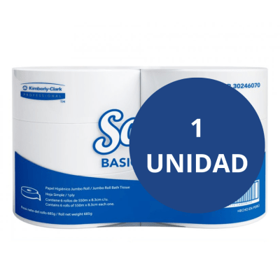 Papel Higiénico Industrial Scott 550 Metros Hoja Simple1
