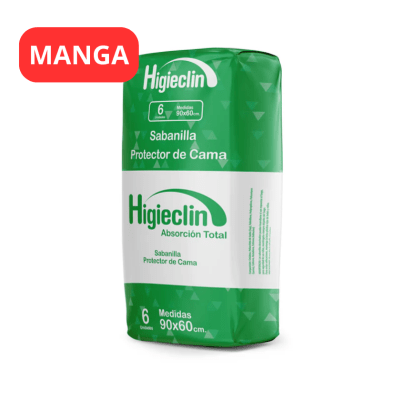 Manga 10 Sabanilla Absorbente Higieclin 60u1