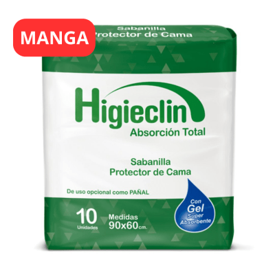 Manga 8 Sabanilla Absorbente Higieclin 60x90 80u1