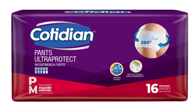 Pañal Calzón Cotidian UltraProtec Talla P/M 16u1