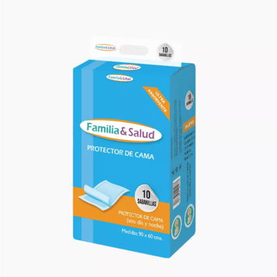 Sabanilla Absorbente Familia y Salud 60x90 10u1