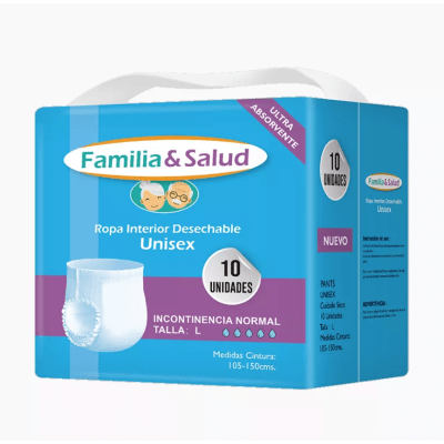 Pañal Calzón Familia y Salud Talla L 10u1