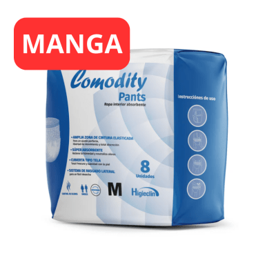 Manga 10 Pañal Comodity Calzón M Total 80u1