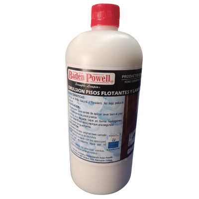 Cera Abrillantador de Piso Flotante Baden Powell 1 Lt1
