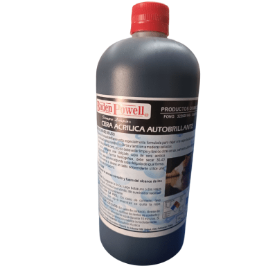 Cera Acrílica Autobrillo Negra Baden Powell 1 Lt1