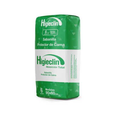 Sabanilla Absorbente Higieclin 60x90 6u1