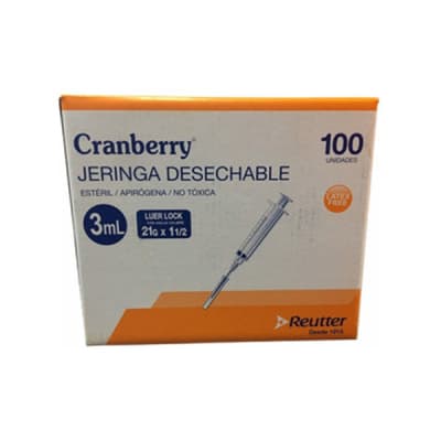 Caja Jeringa 3 mL 100u1