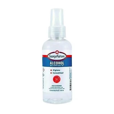Alcohol 70° Sany Farma Spray 140 mL1