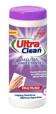Desinfectante en Toallitas Ultra Clean Lavanda 35u1