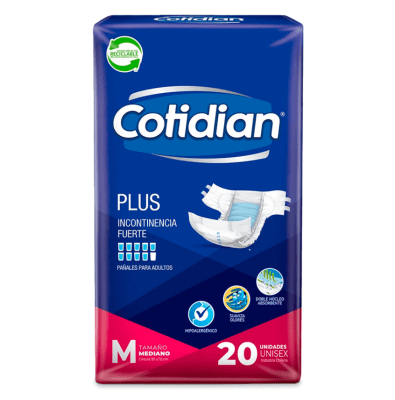 Pañal Adulto Cotidian Plus Talla M 20u1