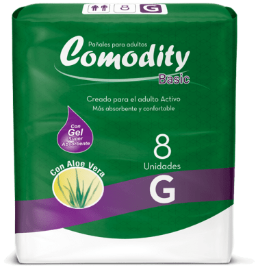 Pañal Adulto Comodity Basic Talla G 8u1