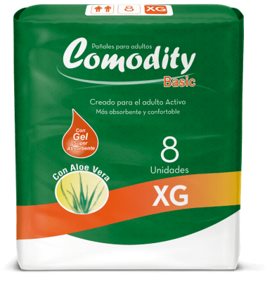 Pañal Adulto Comodity Basic Talla XG 8u1