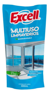 Limpia Vidrios Excell Multiuso Doy Pack Recarga 500 mL1