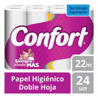 Papel Higiénico Pack Ahorro Confort Doble Hoja 24u 22 metros1
