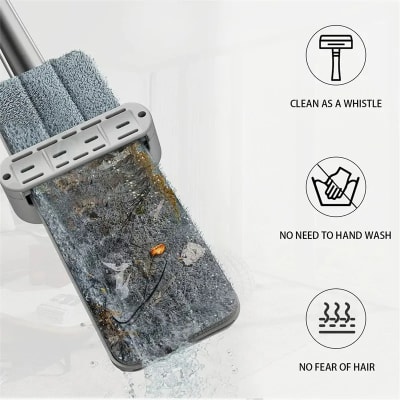 Mopa Repuesto Almohadilla Microfibra Velcro de Mopa Plana 360° Ultra Clean1
