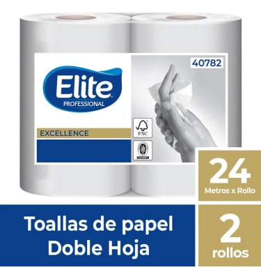 Toalla Elite 2 Rollos 24 Metros Doble Hoja1