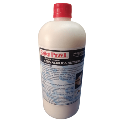 Cera Acrílica Autobrillo Incolora Baden Powell 1 Lt1