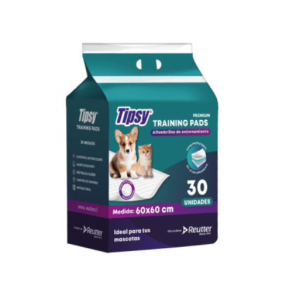Sabanilla Animales Tipsy Entrenamiento 60x60 30 Unidades1