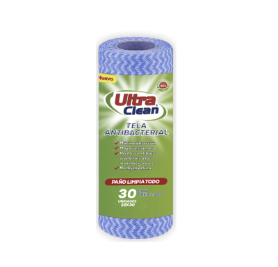 Paño en Rollo Antibacterial Prepicado 30u Ultra Clean1