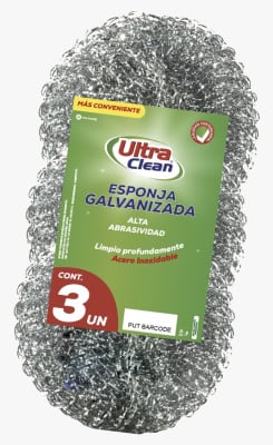 Virutilla Olla Galvanizada Pack 3u Ultra Clean1