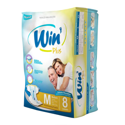 Pañal Adulto Win Plus M 8u1