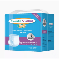 Pañal Calzón Familia y Salud Talla L 10u