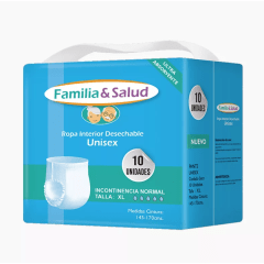 Pañal Calzón Familia y Salud Talla XL 10u