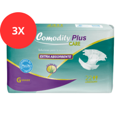 Pack 3 Pañal Adulto Comodity Plus Talla G 66u