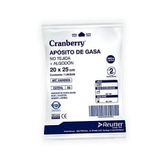 Aposito de Gasa No Tejida + Algodon 1 UNIDAD 20x25