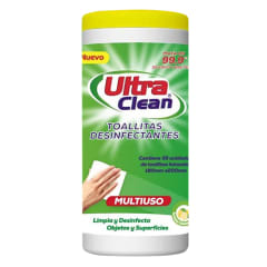 Desinfectante en Toallitas Ultra Clean Limón 35u