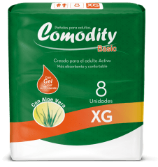 Pañal Adulto Comodity Basic Talla XG 8u