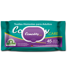 Toallas Húmedas Adulto Comodity Extra Grandes 45u