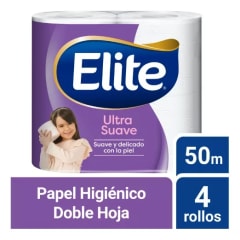 Papel Higiénico Elite 50 Metros Doble Hoja