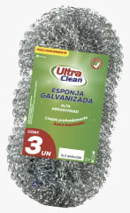 Virutilla Olla Galvanizada Pack 3u Ultra Clean