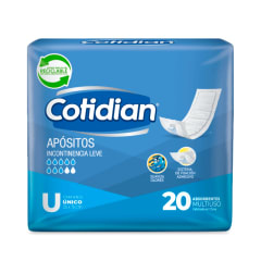 Apósitos Incontinencia Cotidian T/U 20u