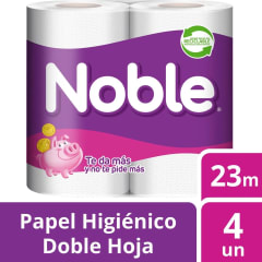 Papel Higiénico Noble 23 Metros Doble Hoja