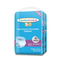 Pañal Calzón Familia y Salud Talla L 18u