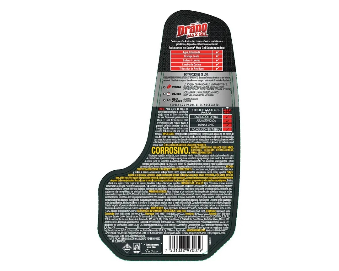 Destapa Cañeria Drano Max Gel 946 mL2