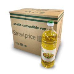 CAJA ACEITE VEGETAL SMARTPRICE 900ML (12 UNID)