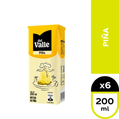 PACK NECTAR DEL VALLE PIÑA 200ML (6 UNID)
