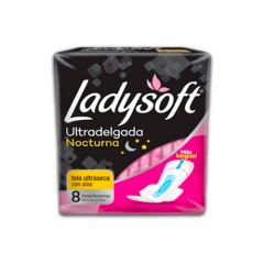 LADYSOFT ULTRADELGADA NOCTURNA TELA ULTRA SECA CON ALAS