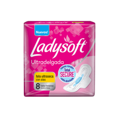 LADYSOFT ULTRADELGADA TELA ULTRA SECA CON ALAS